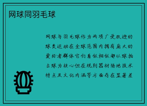 网球同羽毛球